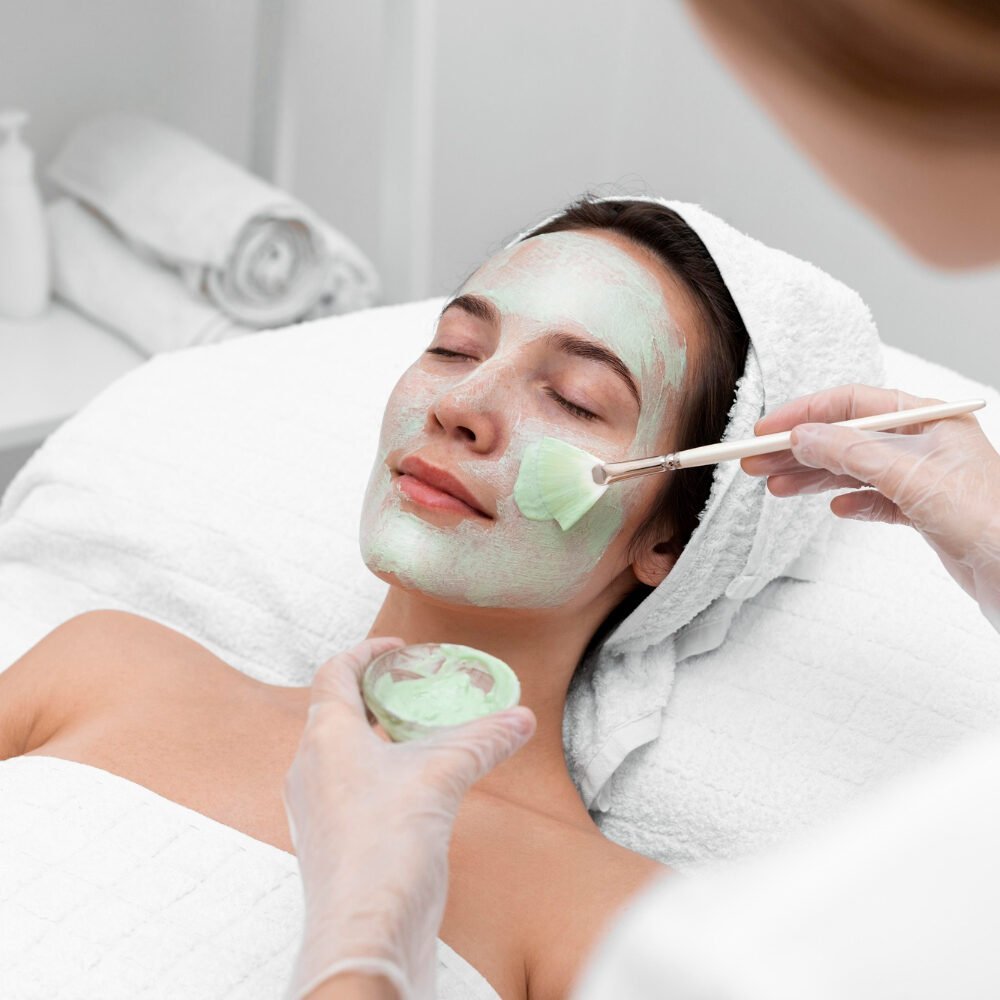 Client being cared for during a treatment at Clinic 103